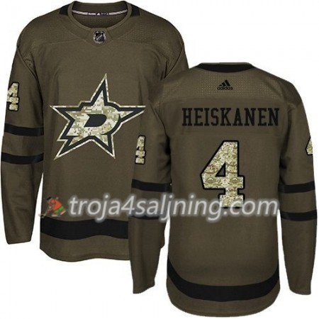 Dallas Stars Jacket tröja Miro Heiskanen 4 Adidas 2017-2018 Camo Grön Authentic - NHL Tröjor Herr